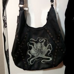 Sourpuss Octopus Nautical Kraken Hobo Purse